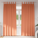Vidaxl zwart-out gordijnen met ringen 2 pcs terracotta 260 x 140 cm