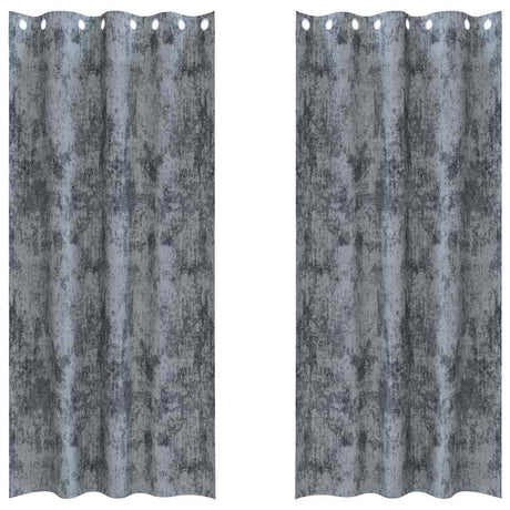 Vidaxl velvet gordijnen 2 pcs zilvergrijs 245 x 140 cm fluweel