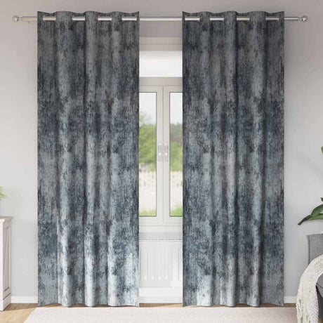 Vidaxl velvet gordijnen 2 pcs zilvergrijs 260 x 140 cm fluweel