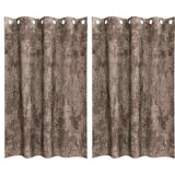 Vidaxl velvet gordijnen 2 pcs cappuccino 175 x 140 cm fluweel
