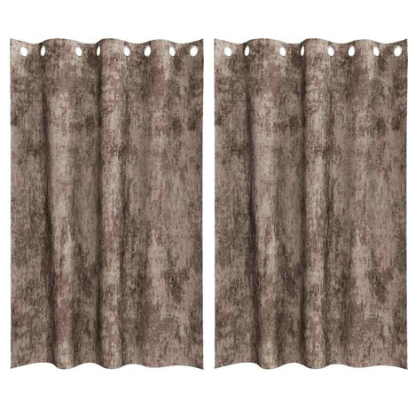 Vidaxl velvet gordijnen 2 pcs cappuccino 175 x 140 cm fluweel