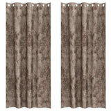 Vidaxl velvet gordijnen 2 pcs cappuccino 225 x 140 cm fluweel