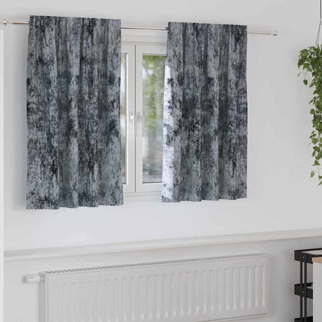 Vidaxl velvet gordijnen 2 pcs zilvergrijs 140 x 140 cm fluweel