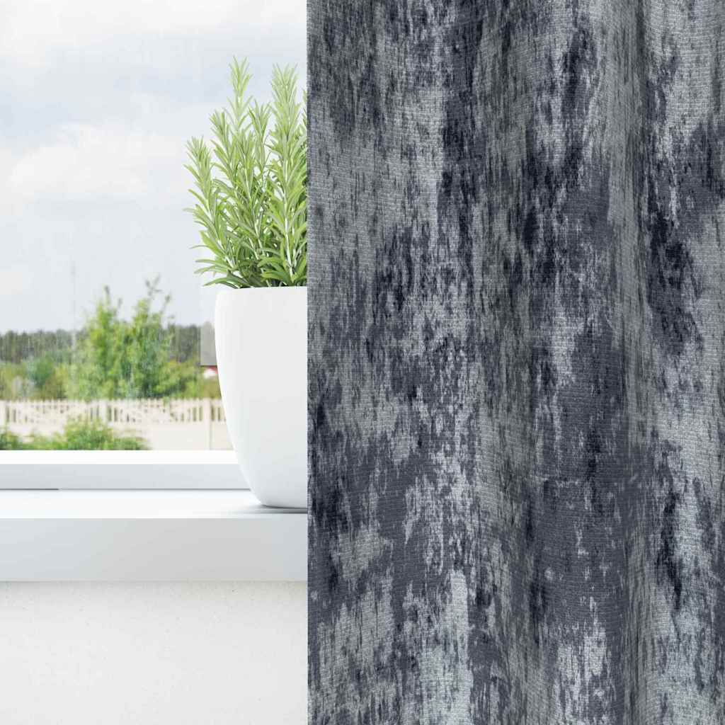 Vidaxl velvet gordijnen 2 pcs zilvergrijs 260 x 140 cm fluweel