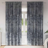 Vidaxl velvet gordijnen 2 pcs zilvergrijs 260 x 140 cm fluweel