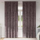 Vidaxl velvet gordijnen met gordijnen 2 pcs bruin 245 x 140 cm fluweel