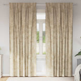 Vidaxl velvet gordijnen met gordijnen 2 pcs crème 225 x 140 cm fluweel