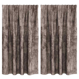 Vidaxl velvet gordijnen 2 pcs cappuccino 140 x 140 cm fluweel