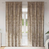 Vidaxl velvet gordijnen 2 pcs champagne 260 x 140 cm fluweel