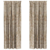 Vidaxl velvet gordijnen 2 pcs champagne 260 x 140 cm fluweel