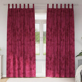 Vidaxl velvet gordijnen 2 pcs wijnrood 225 x 140 cm fluweel