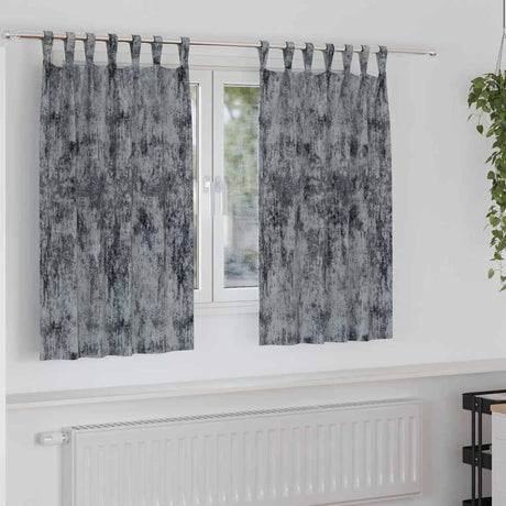 Vidaxl velvet gordijnen 2 pcs zilvergrijs 140 x 140 cm fluweel