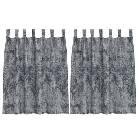 Vidaxl velvet gordijnen 2 pcs zilvergrijs 140 x 140 cm fluweel