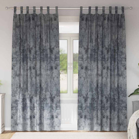 Vidaxl velvet gordijnen 2 pcs zilvergrijs 225 x 140 cm fluweel