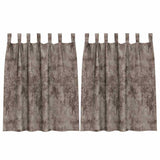 Vidaxl velvet gordijnen 2 pcs cappuccino 140 x 140 cm fluweel