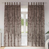Vidaxl velvet gordijnen 2 pcs cappuccino 225 x 140 cm fluweel