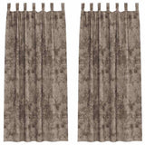 Vidaxl velvet gordijnen 2 pcs cappuccino 225 x 140 cm fluweel