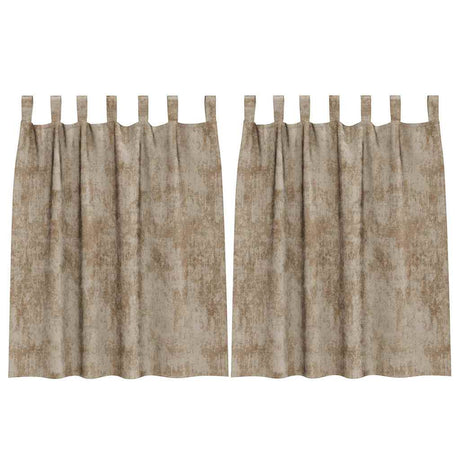 Vidaxl velvet gordijnen 2 pcs champagne 140 x 140 cm fluweel