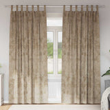 Vidaxl velvet gordijnen 2 pcs champagne 245 x 140 cm fluweel