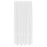 Vidaxl kantgordijn met gordijnen bloemen wit 245x150cm polyester