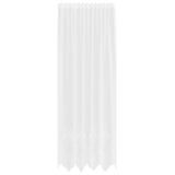 Vidaxl kantgordijn met gordijnen bloemen wit 260 x 150 cm polyester