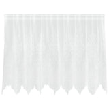 Vidaxl kantgordijn met gordijnen bloemen wit 80 x 200 cm polyester