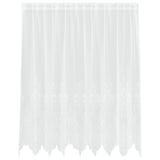 Vidaxl kantgordijn met gordijnen bloemen wit 160 x 200 cm polyester