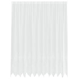 Vidaxl kantgordijn met gordijnen bloemen wit 240 x 300 cm polyester