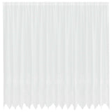 Vidaxl kantgordijn met gordijnen bloemen wit 240 x 400 cm polyester
