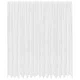 Vidaxl kantgordijn met gordijnen bloemen wit 280 x 400 cm polyester