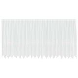 Vidaxl kantgordijn met gordijnen bloemen wit 140 x 500 cm polyester