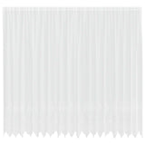 Vidaxl kantgordijn met gordijnen bloemen wit 280 x 500 cm polyester