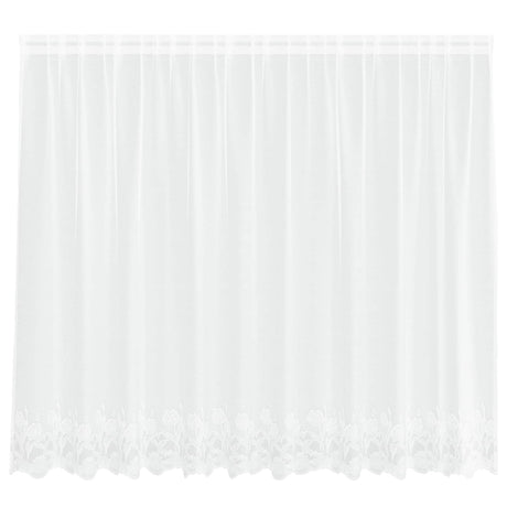Vidaxl kantgordijn met gordijnen wit 300 x 140 cm polyester