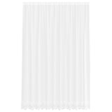 Vidaxl kantgordijn met gordijnen bloemen wit 280 x 300 cm polyester