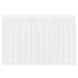 Vidaxl kantgordijn met gordijnen bloemen wit 160 x 400 cm polyester