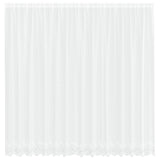 Vidaxl kantgordijn met gordijnen bloemen wit 245 x 400 cm polyester