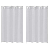 Vidaxl voile gordijn 2 pcs lichtgrijs 140 x 140 cm polyester