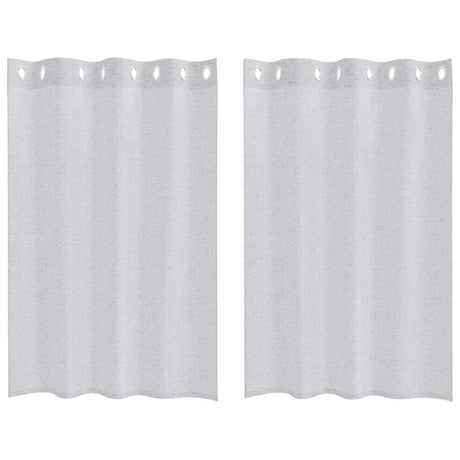 Vidaxl voile gordijn 2 pcs lichtgrijs 140 x 140 cm polyester