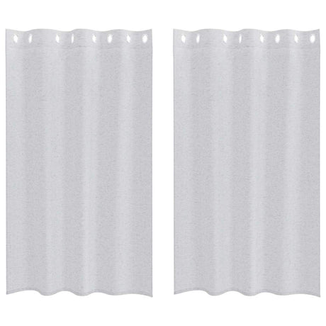Vidaxl voile gordijn 2 pcs lichtgrijs 175 x 140 cm polyester
