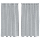 Vidaxl voile gordijn 2 pcs donkergrijs 140 x 140 cm polyester
