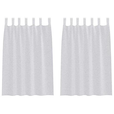Vidaxl voile gordijn 2 pcs lichtgrijs 140 x 140 cm polyester