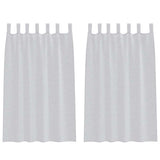Vidaxl voile gordijn 2 pcs lichtgrijs 175 x 140 cm polyester