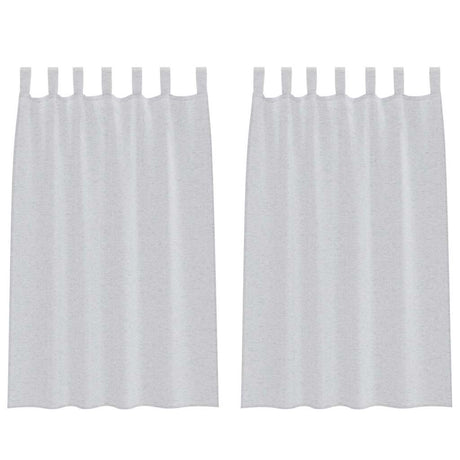 Vidaxl voile gordijn 2 pcs lichtgrijs 175 x 140 cm polyester