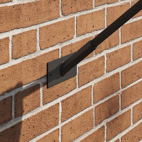 Vidaxl vlaggen mast houder zwart 13 x 6 x 0,2 cm staal