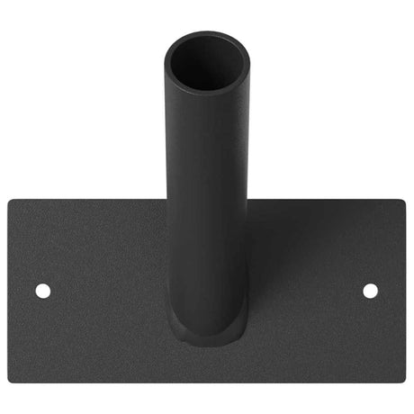 Vidaxl vlaggen mast houder zwart 13 x 6 x 0,2 cm staal