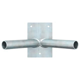 Vidaxl vlaggen mast houder zilver 11,5 x 7,5 x 0,2 cm staal