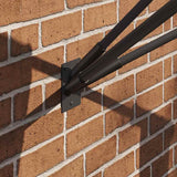 Vidaxl vlaggen mast houder zwart 10,5 x 7,5 x 0,2 cm staal