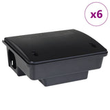 Vidaxl muizenvallen 6 st 23x19x9,5 cm zwart