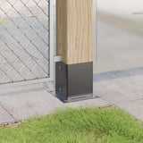 Vidaxl paonderstellen vierkant 4 st 121x121 mm gepoedercoat staal