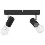 Vidaxl plafondspot met schijnwerpers zwart 26 x 6,5 x 11,5 cm metaal